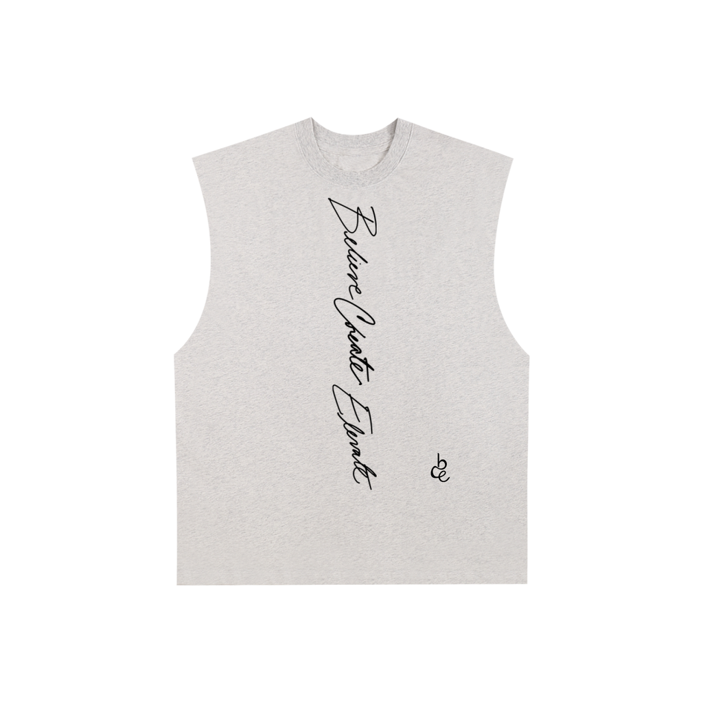 BCELEVATE Raw Edge Cotton Tank Top