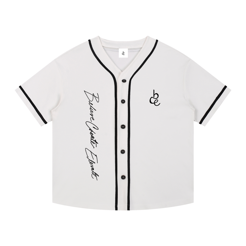 BCELEVATE Contrast Piped Button-Up Jersey