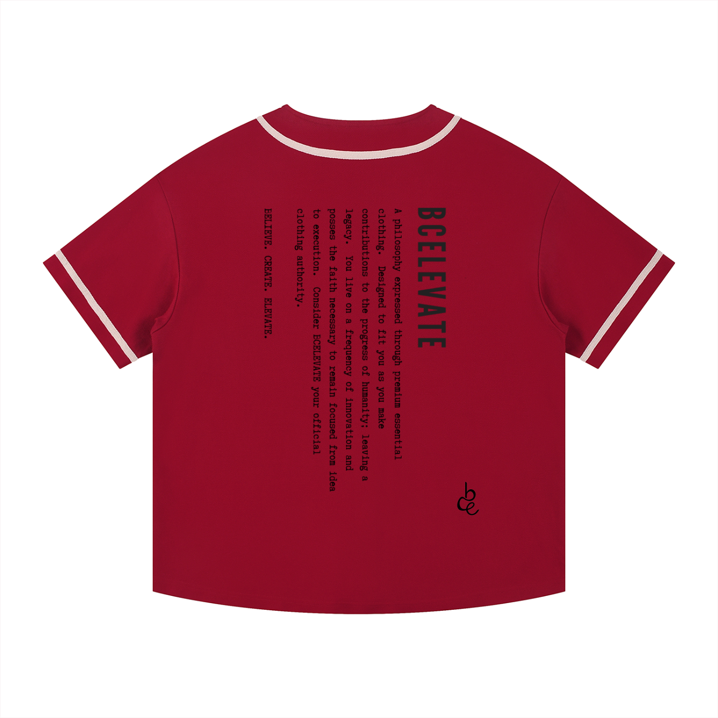 BCELEVATE Contrast Piped Button-Up Jersey