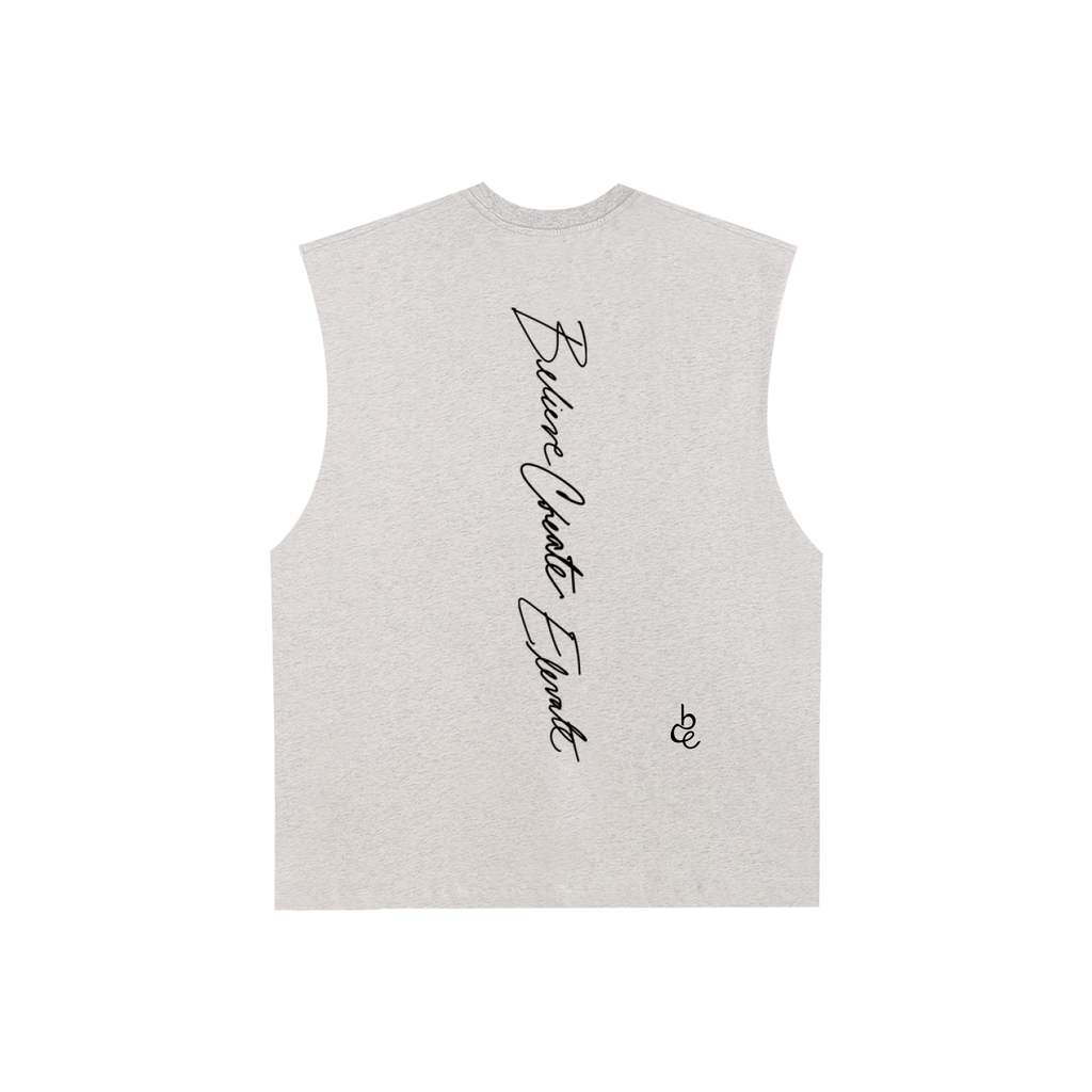BCELEVATE Raw Edge Cotton Tank Top