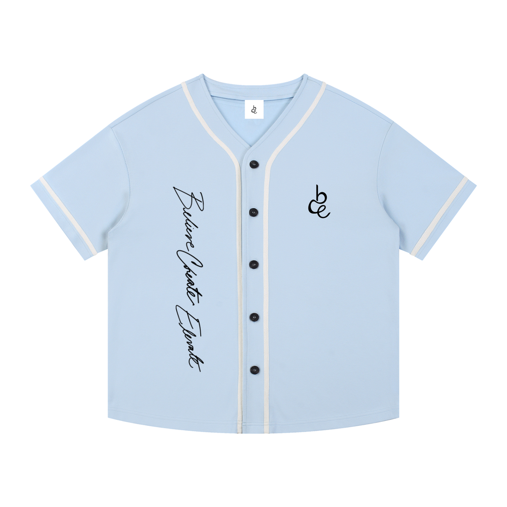 BCELEVATE Contrast Piped Button-Up Jersey