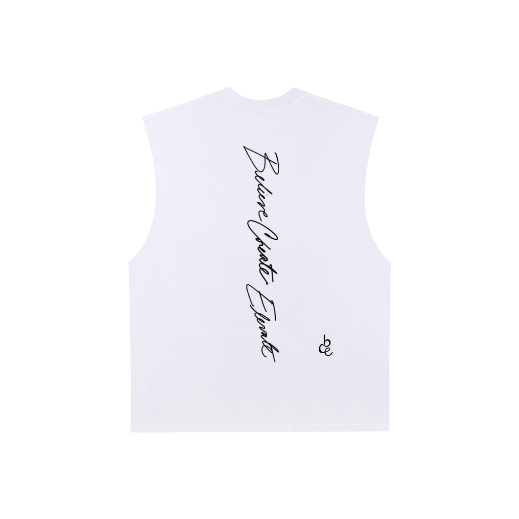 BCELEVATE Raw Edge Cotton Tank Top