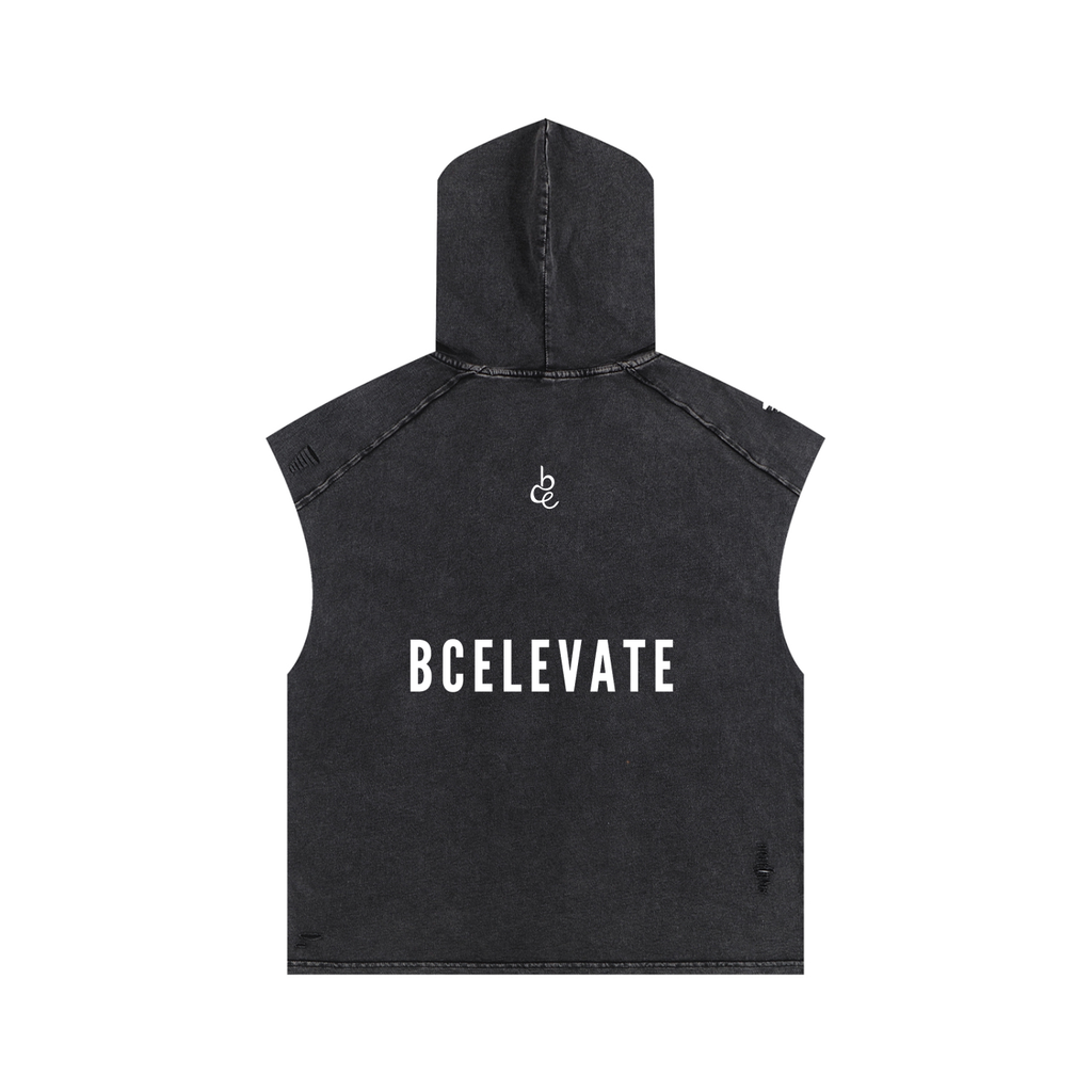 BCELEVATE Snow Washed Boxy Hooded Tank Top