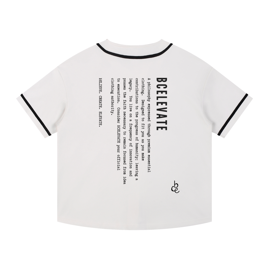 BCELEVATE Contrast Piped Button-Up Jersey