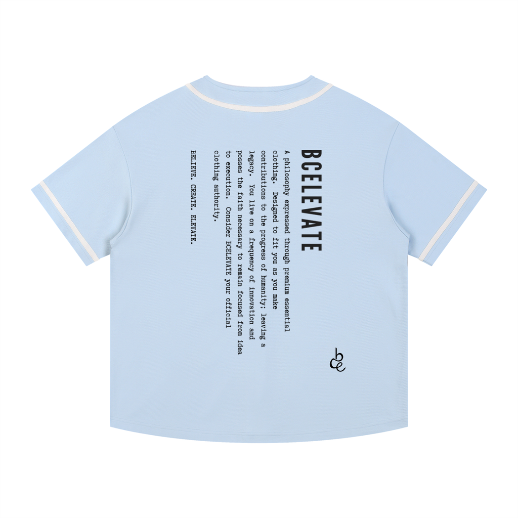 BCELEVATE Contrast Piped Button-Up Jersey