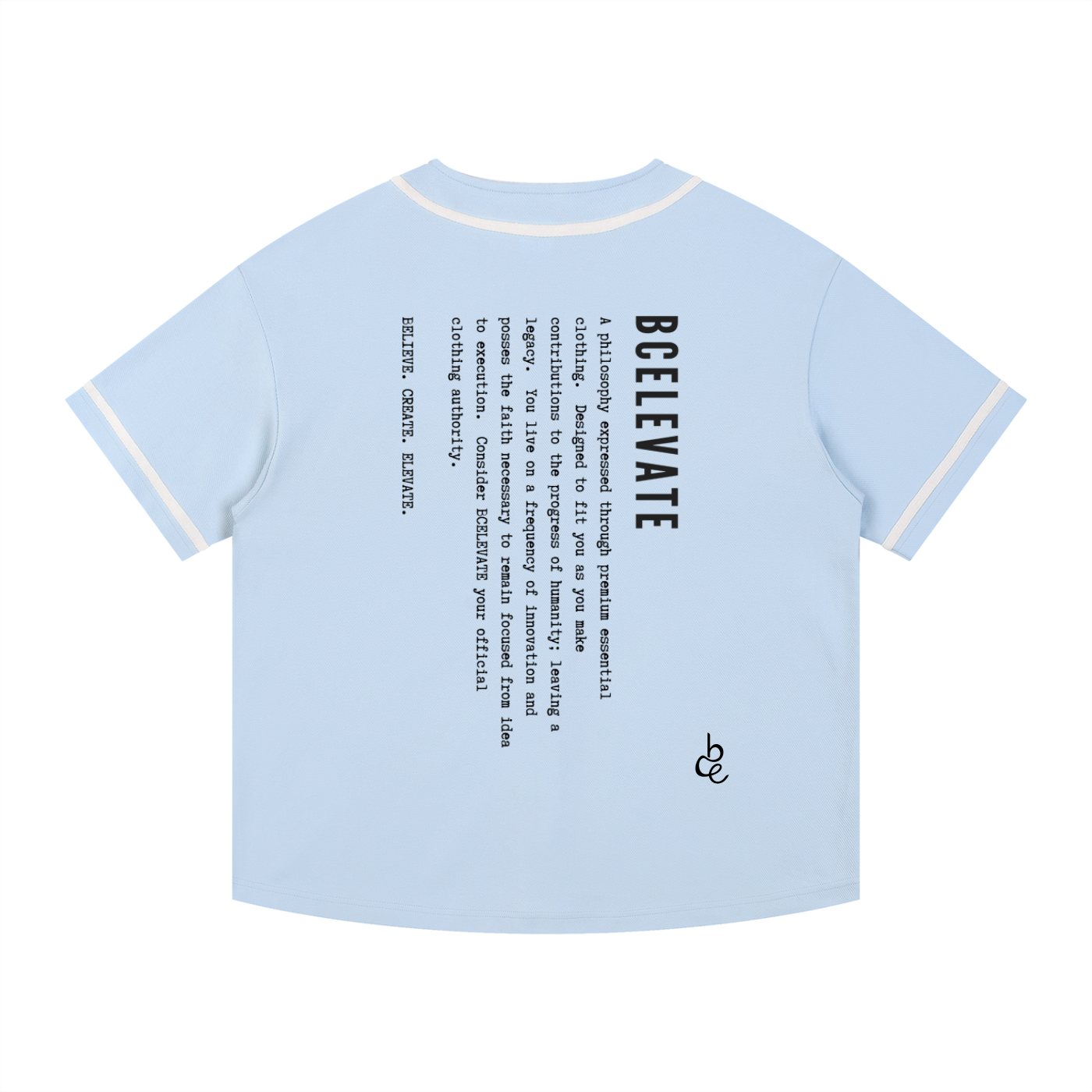 BCELEVATE Contrast Piped Button-Up Jersey
