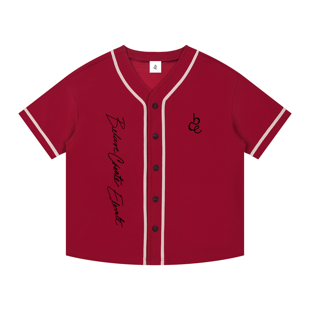 BCELEVATE Contrast Piped Button-Up Jersey