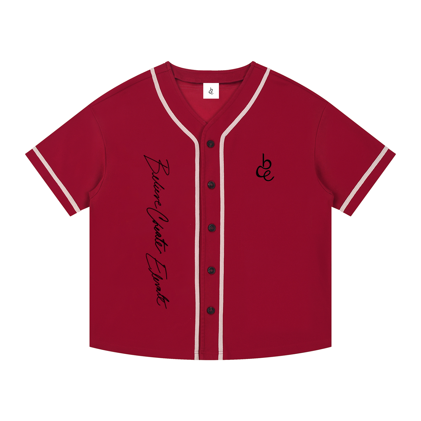 BCELEVATE Contrast Piped Button-Up Jersey